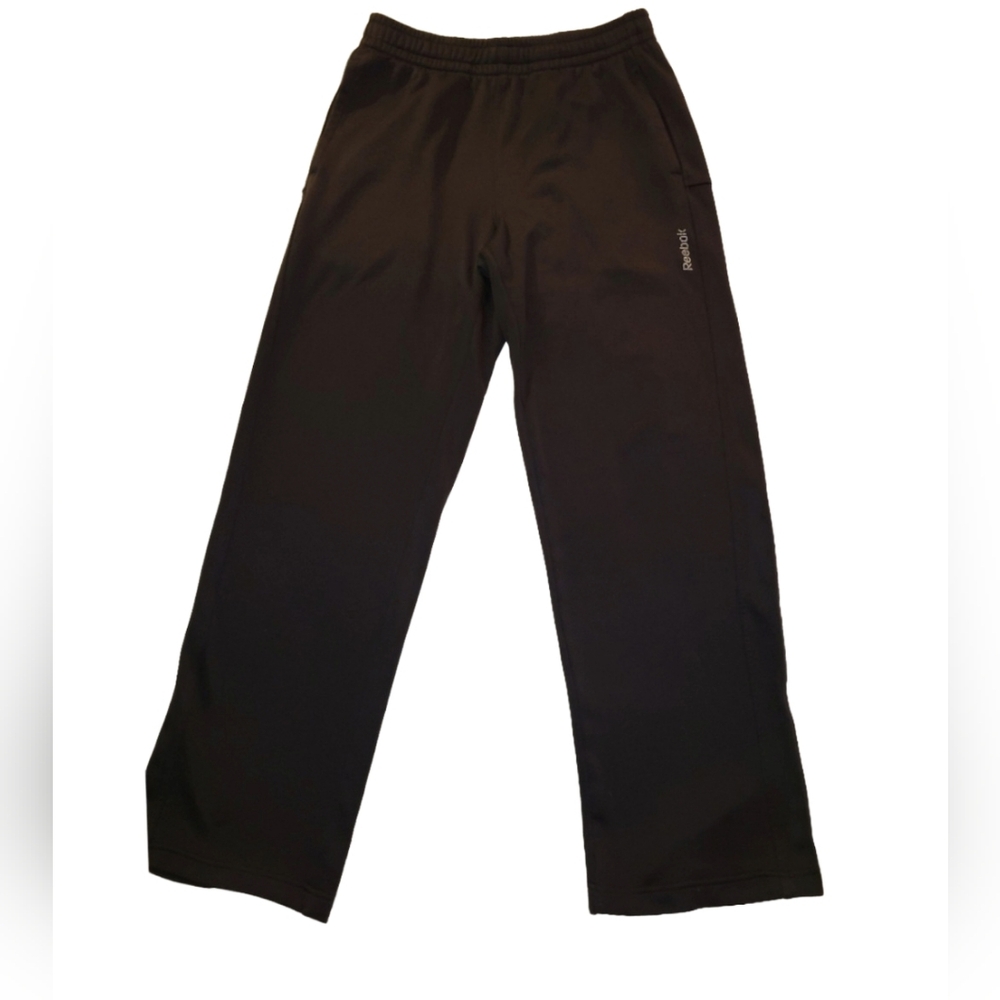Black Reebok Polyester  Workout Pants With "Playwarm" Technology Size Small